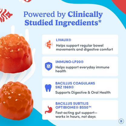 FIRST DAY Probiotic for Teens Ages 13-18, 3-in-1 Gummies, 60ct