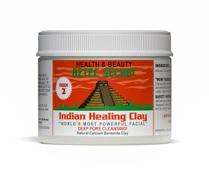 Aztec Secret– Indian Healing Clay 16 Oz – Deep Pore Cleansing Facial & Body Mask – The Original 100% Natural Calcium Bentonite Clay – New Version 2