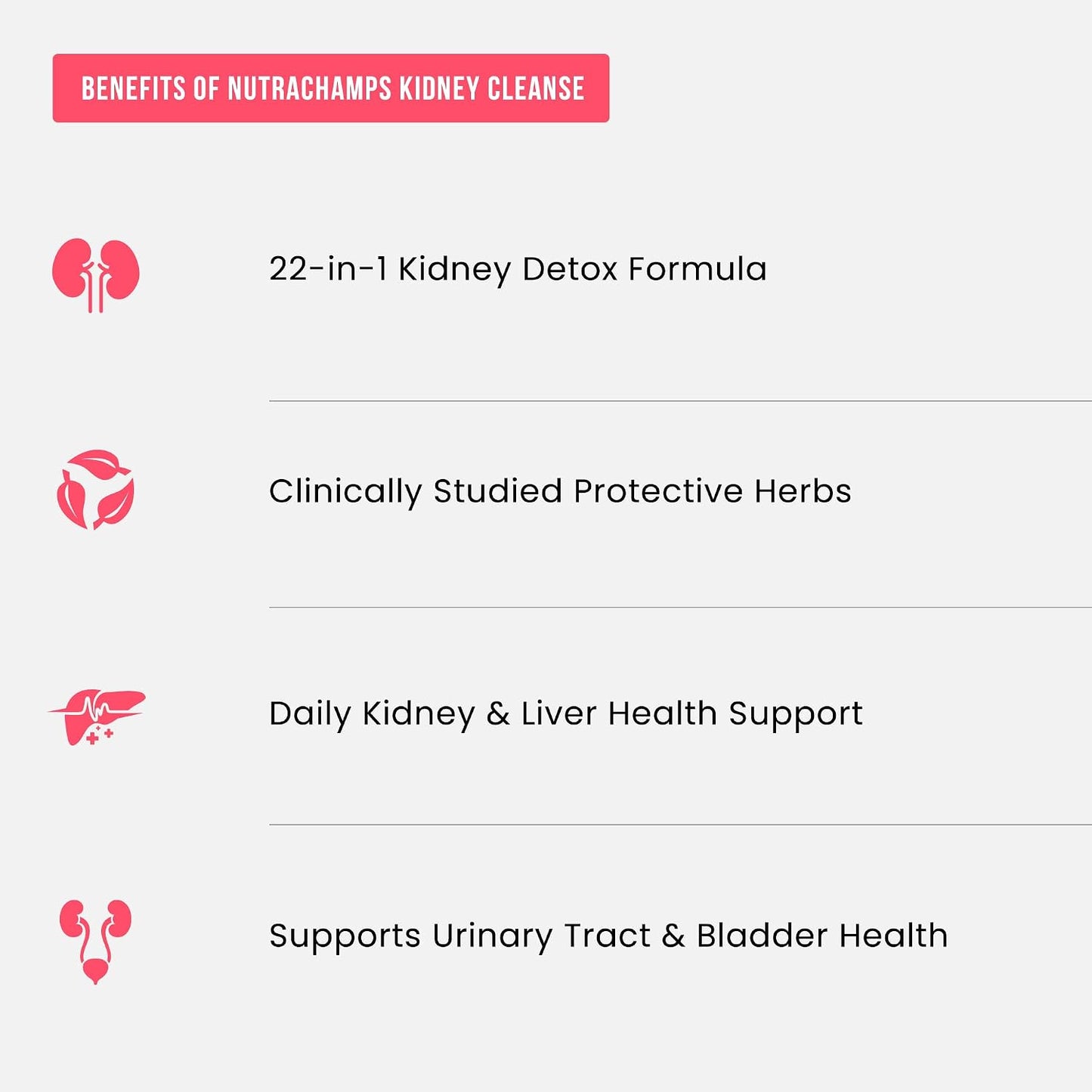 Kidney Cleanse Detox | 22-in-1 Kidney Support Supplement | Cranberry Pills Extract | Extra Strength Repair & Flush Premium Formula | Urinary Tract Health for Women & Men | 60 Vegan Capsules