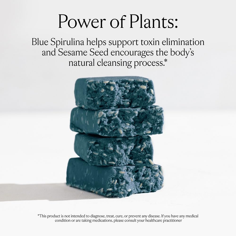 Sakara Detox Protein Super Bar - Tahini + Vanilla Clean Protein Bars, 13g Plant Based