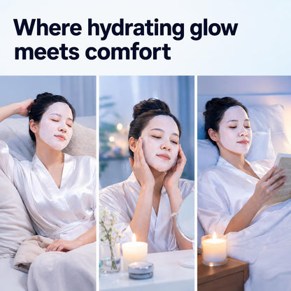 PDRN Hydrogel Face Mask — Collagen Face Mask, 99% Salmon DNA PDRN(34ml X 5) | PDRN, Collagen & Hyaluronic Acid for Intense Hydration, Smooth-Looking Skin — +177% Surface Hydration & −75% Pore Appearance