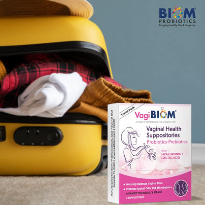 VagiBiom Probioitc Suppository Convenient Travel Pack with 2 Suppositories