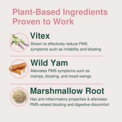 Glow Botanica | Period SOS - Real Wild Yam Cream for PMS Symptom Relief - Topical Supplement