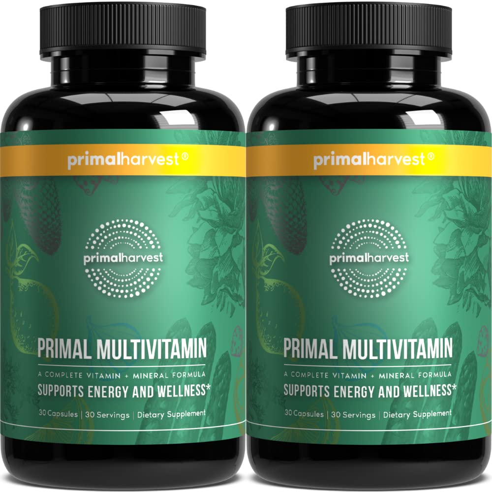 Primal Harvest Multivitamin - Daily Supplement, Gluten & Soy Free