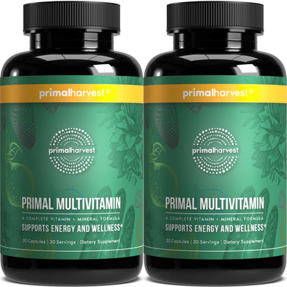 Primal Harvest Multivitamin - Daily Supplement, Gluten & Soy Free