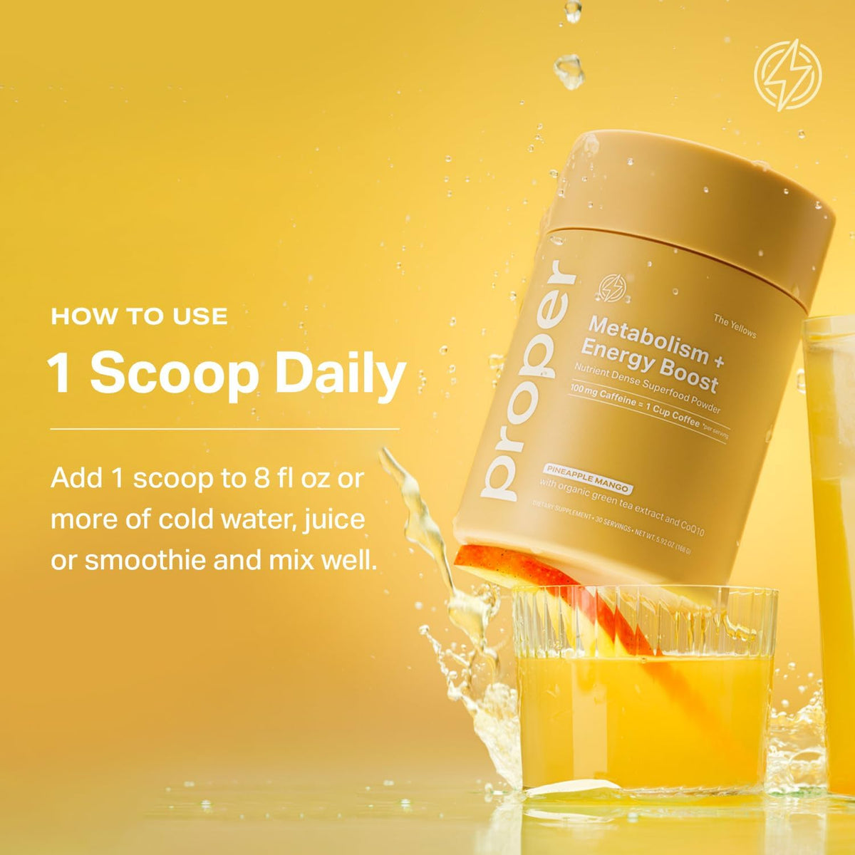 Proper, The Yellows Metabolism and Energy Boost Stickpack + Jar Bundle