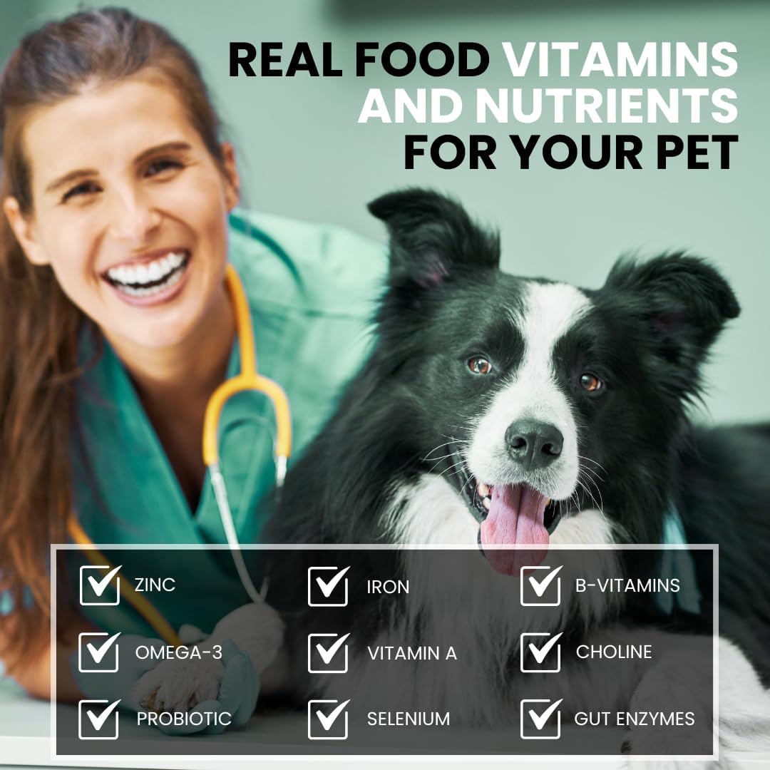 K9 Essentials Organ Supplement for Dogs, Human-Grade Grass Fed Freeze-Dried Beef Organ Powder, 9-Organ All-in-One Dog Multivitamin Meal Topper for Gut, Joint & Skin Support, 90g