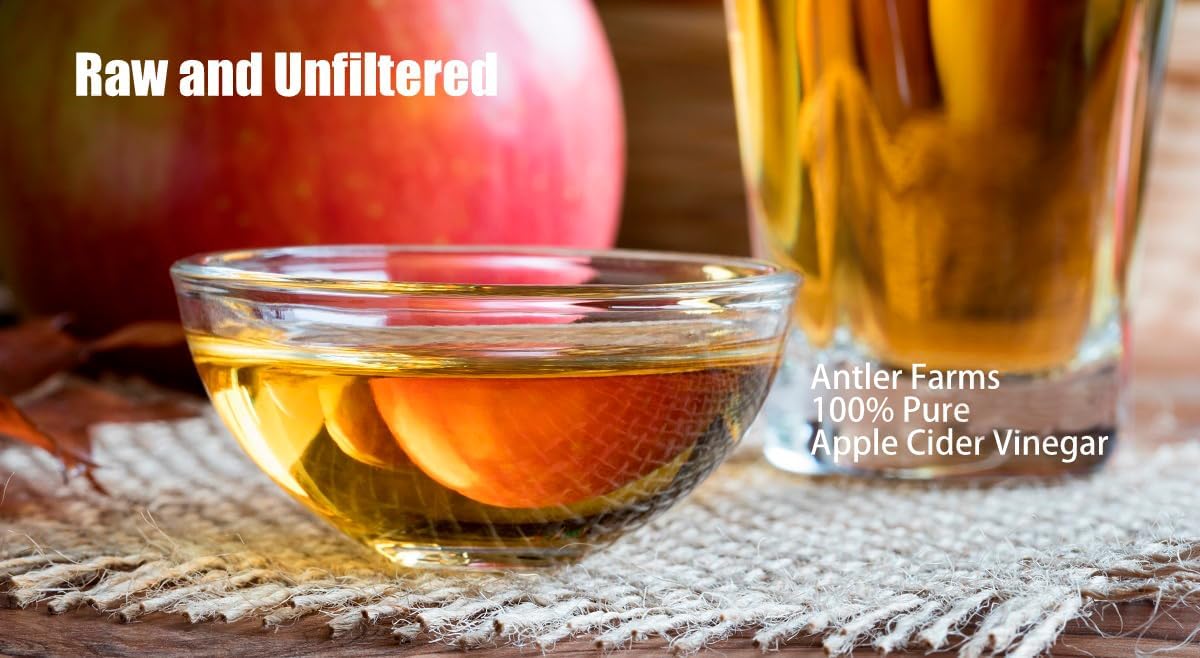 Antler Farms Apple Cider Vinegar with Mother, 180 Capsules, 500mg | 100% Pure Apple Cider Vinegar Pills, A Powerful Ally for Gut and Heart Health, Vegan, Gluten-Free & Non-GMO