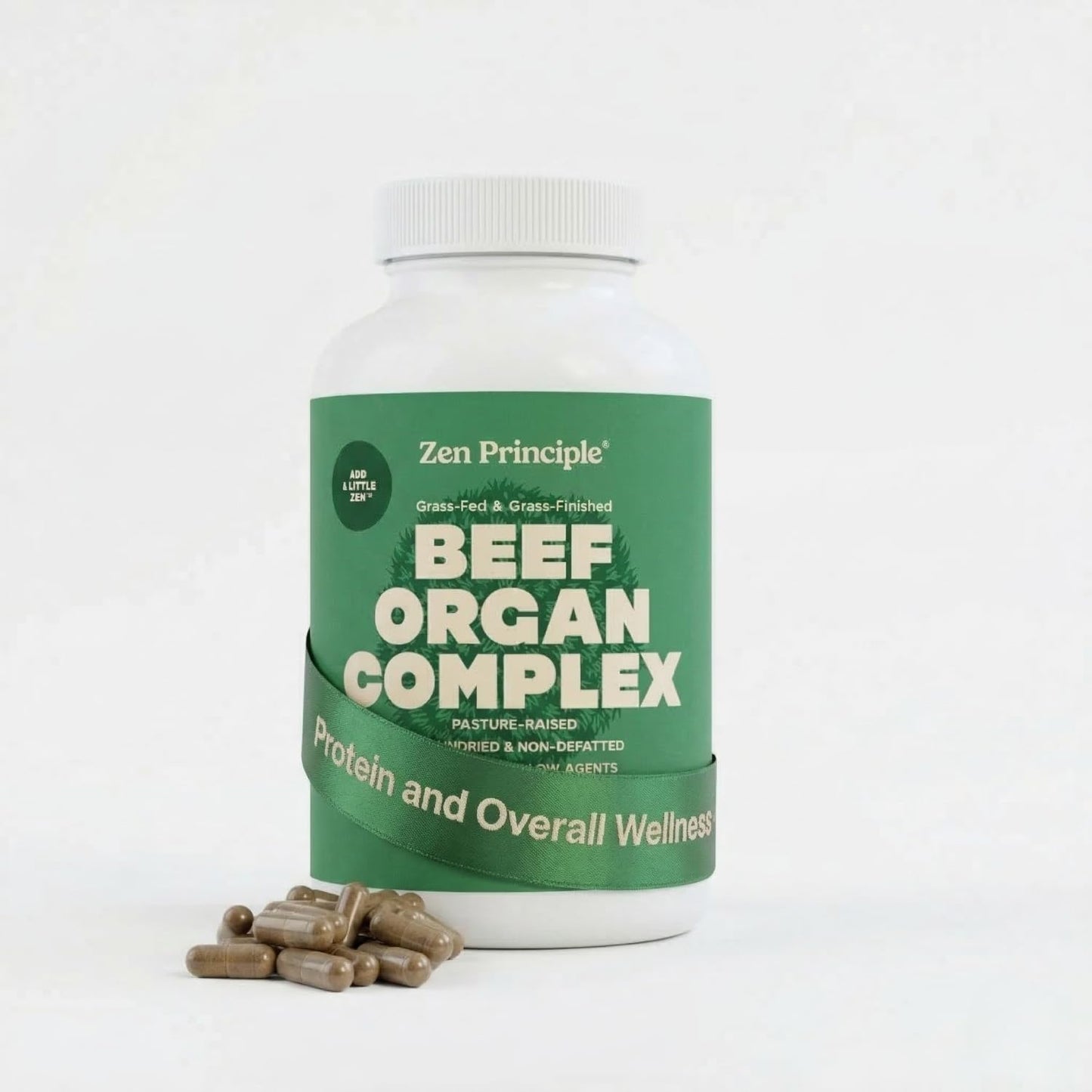 Zen Principle Grass Fed Beef Organs Supplement – Desiccated Liver, Heart, Kidney, Pancreas, Spleen, Intestine & Tripe/Stomach – Grass-Fed & Grass-Finished on the Natural Pastures of New Zealand 2-Pack