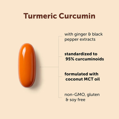 Micro Ingredients Turmeric Curcumin Supplement with Black Pepper & Ginger, 300 Softgels | Made with MCT Oil | 95% Curcuminoids | Non-GMO, Gluten Free