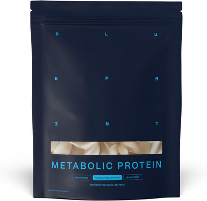 Blueprint Bryan Johnson Vegan Protein Meal Replacement – Plant Based Hemp Protein with 30g Protein Per Serving – Low Calorie, Flavored Protein for Women & Men – Dairy Free – 15 Servings - Vanilla