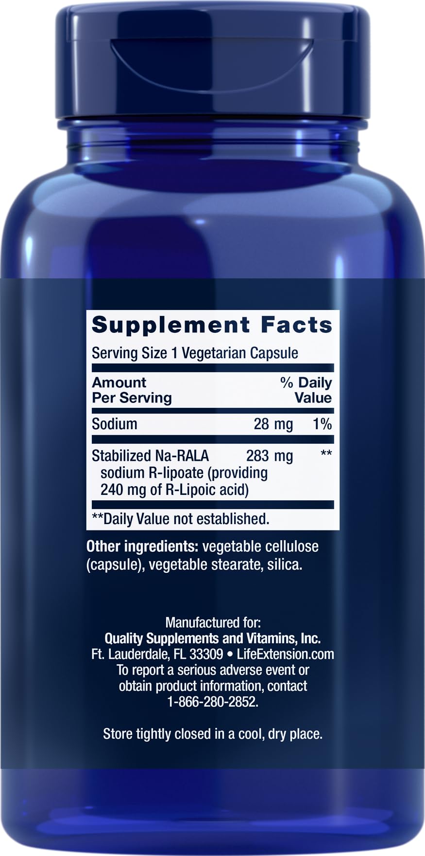 Life Extension Super R-Lipoic Acid – Healthy Aging, oxidative Stress Defense – with 240 mg of Active R-Form of R-Lipoic Acid – Gluten-Free – Non-GMO – Vegetarian – 60 Capsules | Active R-Form for Healthy Aging & Oxidative Stress Defense, 240 mg R-Lipoic A