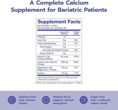 Bari Life Just One, Once Daily Bariatric Multivitamin with Iron (30 Tablets) and BariBurst Calcium Citrate Soft Chews for Gastric Bypass, Gastric Sleeve and Duodenal Switch (Butter Toffee)