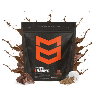 MTN OPS Ammo Meal Replacement Protein Powder, Peanut Butter Chocolate