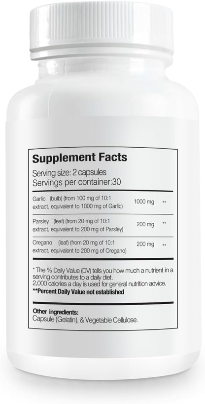 Premium Oregarlix. Gut Health Supplement. Microbial Balance with Premium Prebiotics - Help Keep Good Bacteria Healthy & Growing - 100% Natural (3-Pack)
