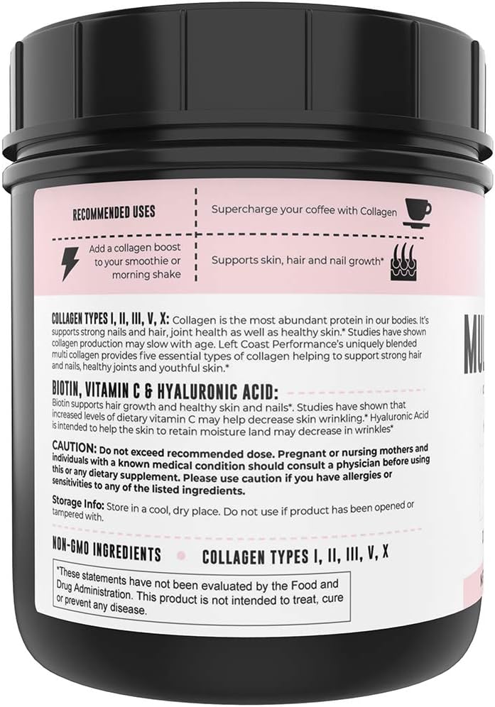 Left Coast Performance 2lb Pure Bone Broth and 1lb Multi Collagen Powder