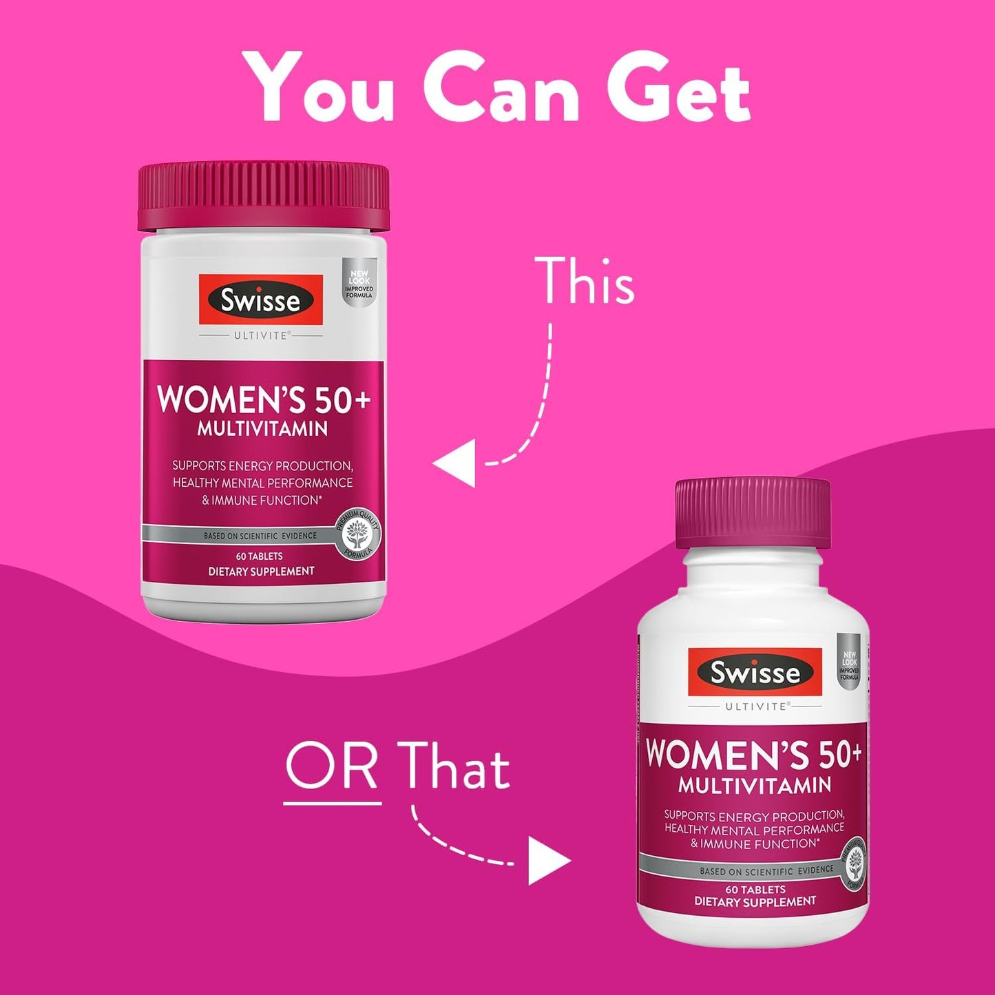 Swisse Daily Multivitamin for Men & Women 50 and Over Combo