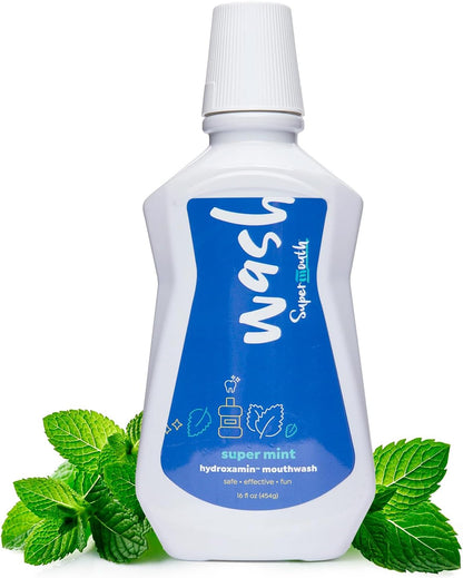 SuperMouth Nano Hydroxyapatite Mouthwash, Fluoride Free, Mint