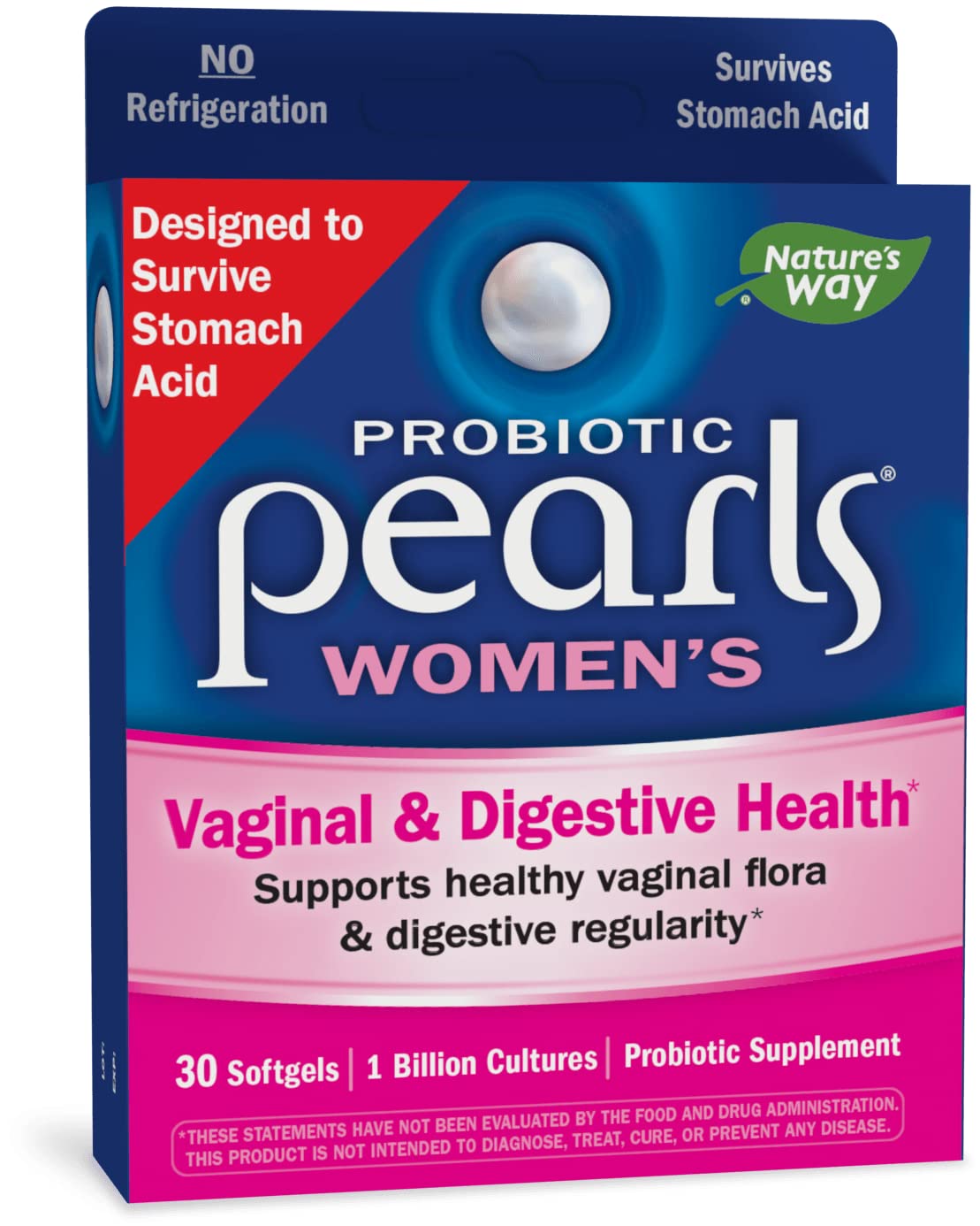 Nature's Way Probiotic Pearls for Women, Vaginal and Digestive Health