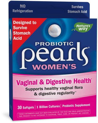 Nature's Way Probiotic Pearls for Women, Vaginal and Digestive Health