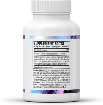 Tesseract Medical Research Ultra Lung and Stress Management, Respiratory Health Support Supplement (90 Capsules) and Stress Relief & Mood Support Supplement (45 Capsules)