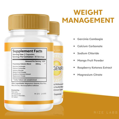 rize labs (2 Pack) Progenifix Weight Loss Supplement, Progenifix Capsules Total Body Wellness
