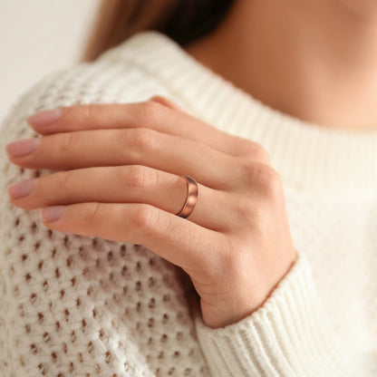 MagnetRX® Magnetic Copper Ring – Elegant Magnetic Rings – Copper Rings for Women & Men