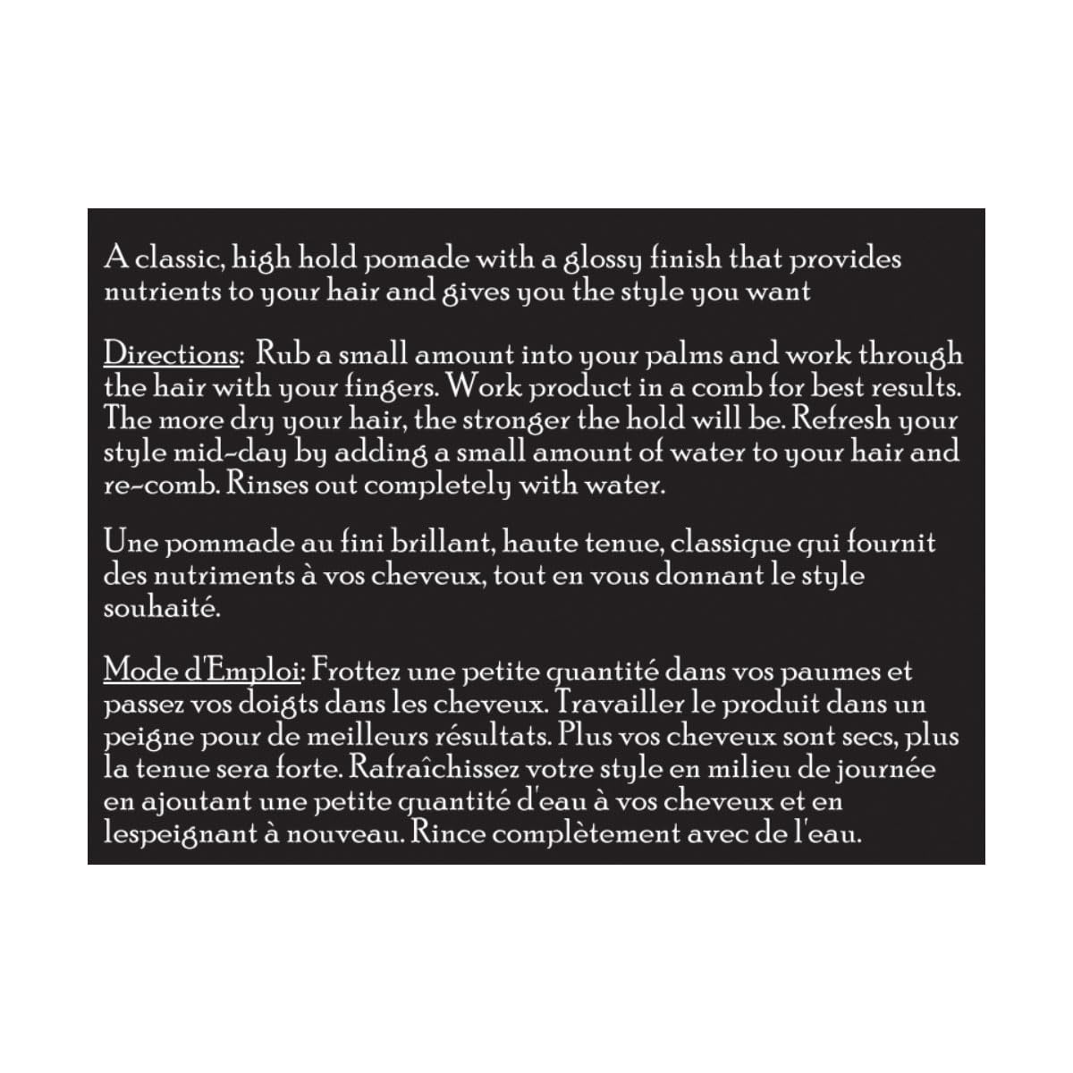 Brickell Men's Hair Styling Firm Hold Pomade for Men, Strong Hold & High Shine Finish Pomade With Hydrolyzed Quinoa, Vitamin E, and Aloe, 2 Ounces, Scented