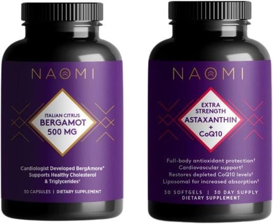 NAOMI Bergamot 500mg Astaxanthin and CoQ10