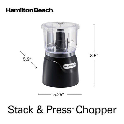 Hamilton Beach Electric Vegetable Chopper & Mini Food Processor, 3-Cup, 350 Watts