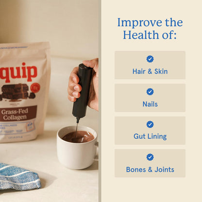 Equip Foods Grass Fed Collagen Powder | Hydrolyzed Bovine Collagen Peptides with Amino Acids | Prime Beef Collagen for Healthy Joints, Skin & Nails | Non-GMO, Paleo Friendly | 30 Servings, Unflavored