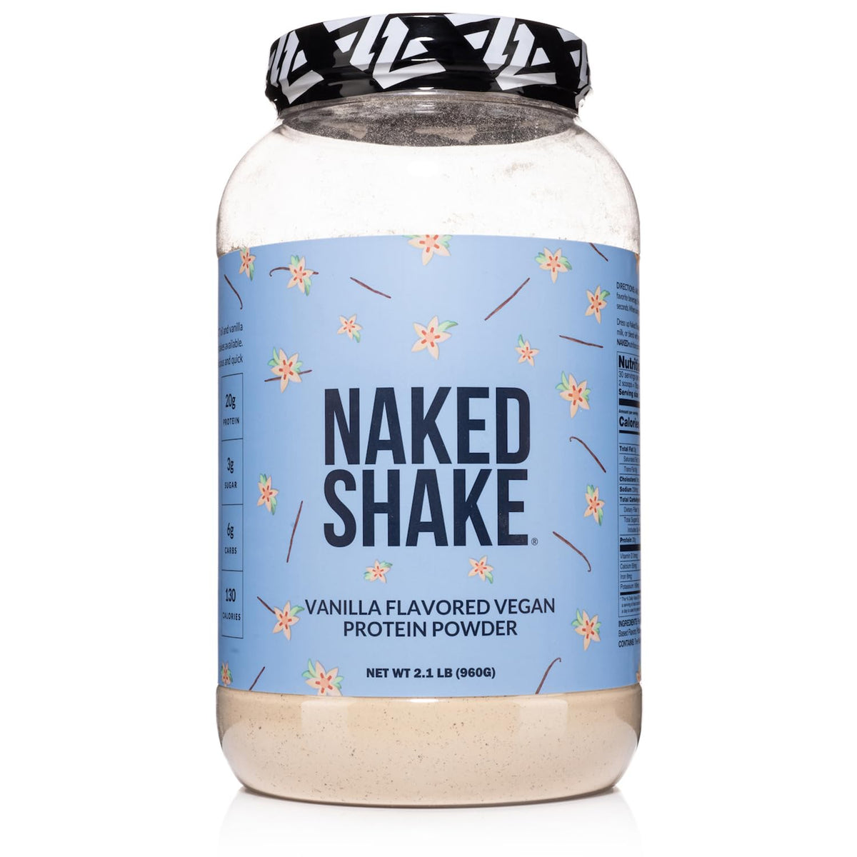 NAKED nutrition Naked Shake - Vanilla Protein Powder - Plant Based Protein Shake 