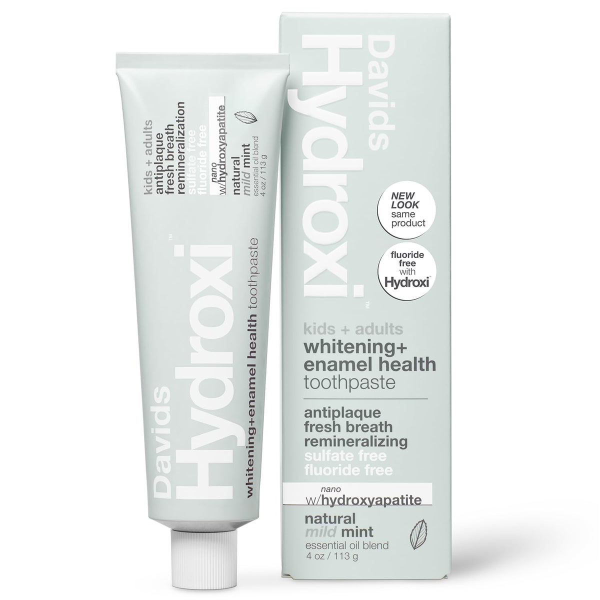 Davids Nano Hydroxyapatite Toothpaste Sensitive + Whitening Peppermint 4oz