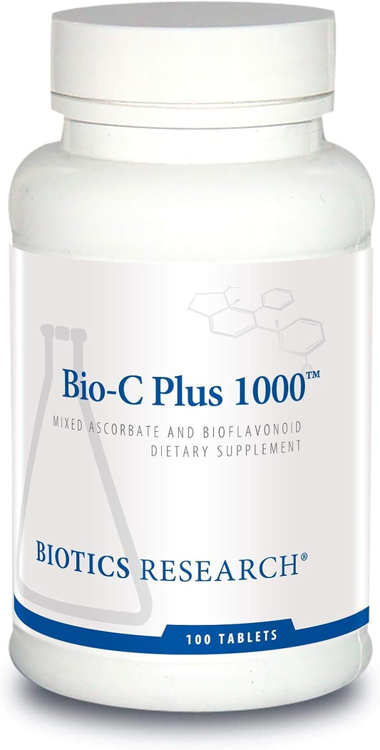 BIOTICS RESEARCH Bio C Plus 1000 Antioxidant, High Potency, Bioflavonoids, Supports Healthy Immune Response, Builds Collagen, Healthy Skin, Cartilage and Joint Support 100 Tablets