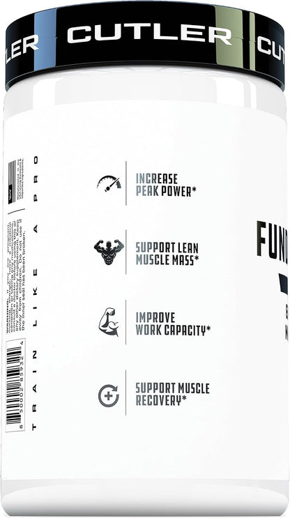 Cutler Nutrition Fundamentals Creatine Performance Powder, 30 Servings | Unflavored, 15 oz | With creatine, beta-alanine, betaine and leucine for strength, endurance, muscle growth and recovery