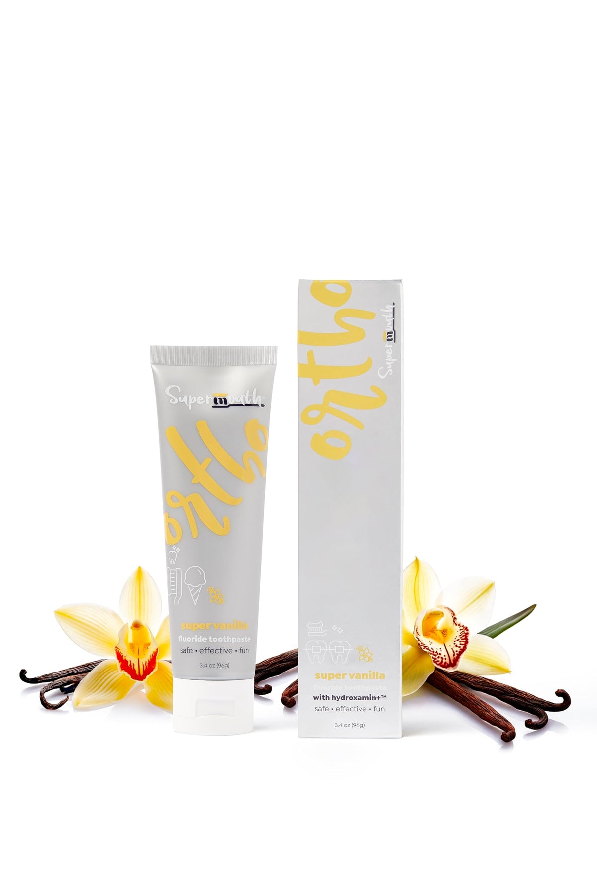 SuperMouth 10%+ Nano Hydroxyapatite Ortho Toothpaste for Braces, Chocolate