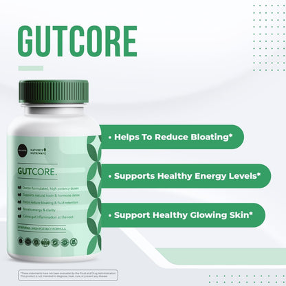 Sequente GutCore – Bacillus Coagulans & Ginger – 30 Ct, 1 Month Supply | Bacillus Coagulans, Chicory Root, Ginger, Lion's Mane & herbal blend | Non-GMO, Made in USA | Chewable gummy