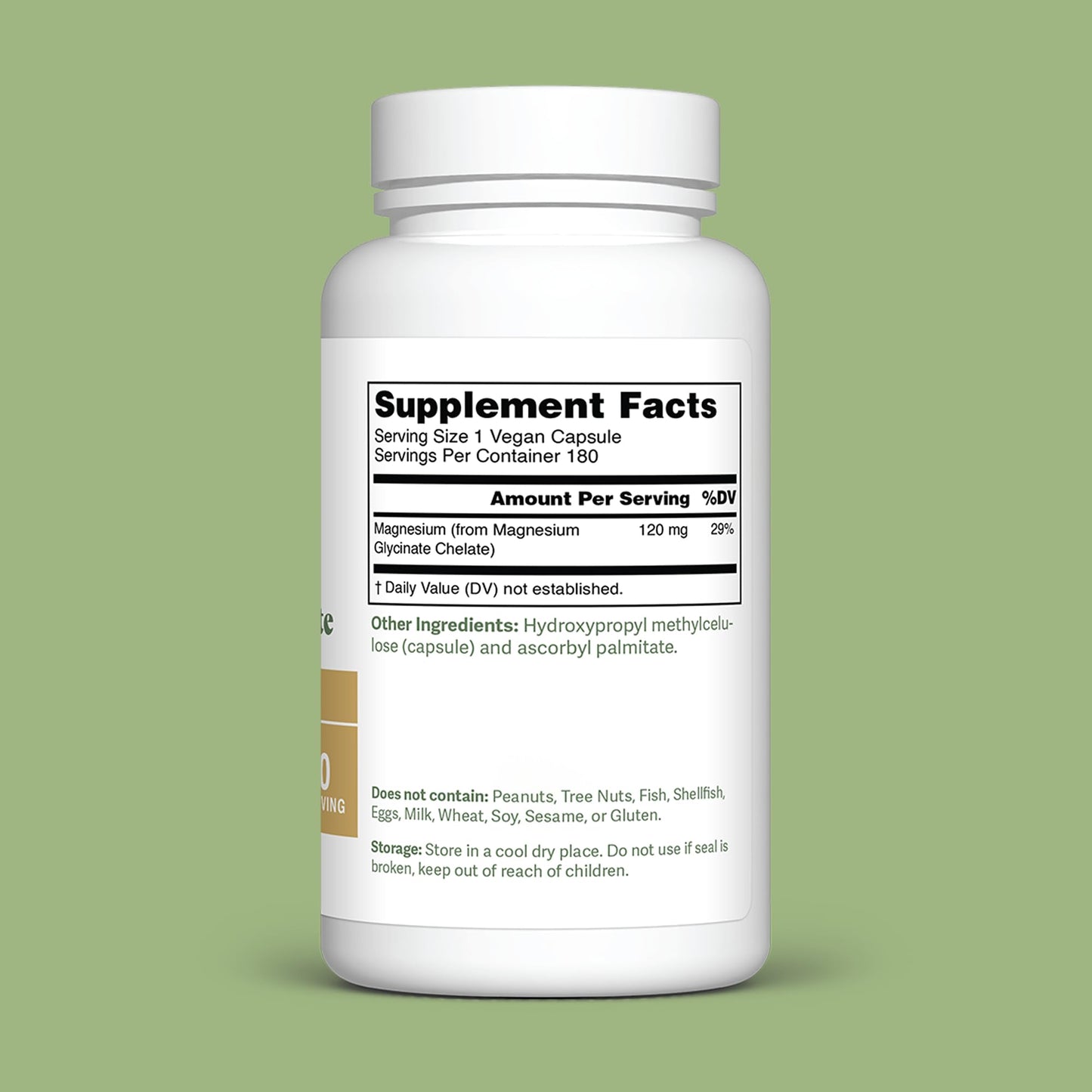 Dr. Murray's Ultra Clean Magnesium Glycinate | Supports Sleep, Relaxation, Heart & Muscle Function | Vegan | 120 mg | No Magnesium Stearate or Artificial Additives | 90 Capsules