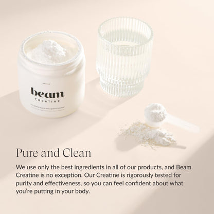 BEAM Glow & Creatine Bundle, Hormone Balance, Energy & Muscle Support for Women, Hair, Skin, Nails, Hydration, Vegan, No Sugar, Third Party Tested