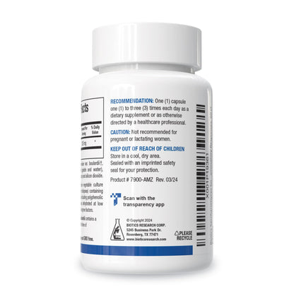 Biotics Research Saccharomyces boulardii Probiotics Supplement - 235 mg/Serving- Supports GI Health Microbial Balance, Healthy Immune & Pathway Responses - Dairy-Free, Temperature-Stable - 60 Capsules