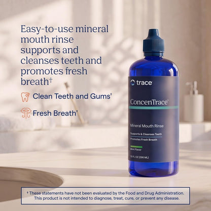 Trace Minerals ConcenTrace Mouthwash, Peppermint, 10 fl oz