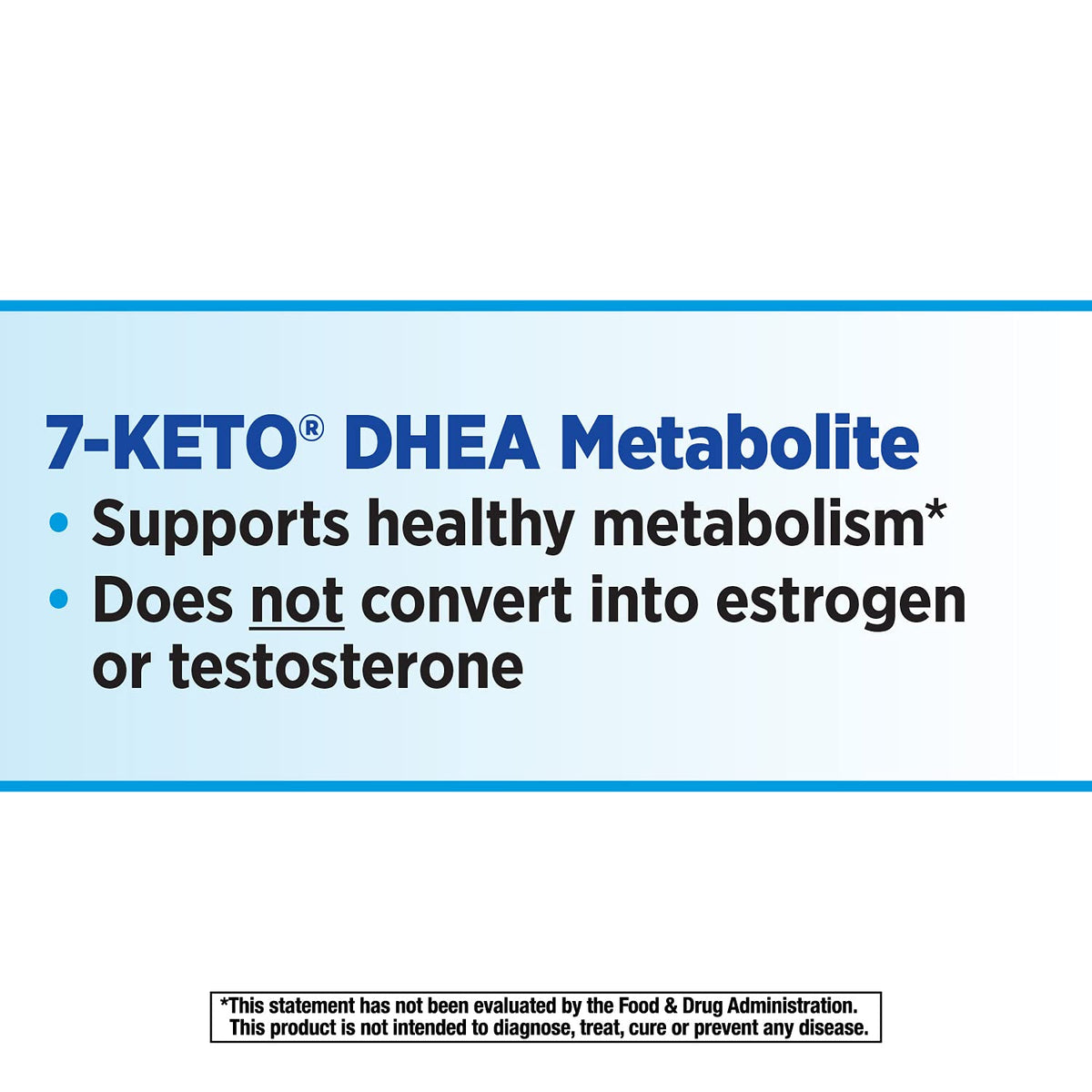 Nature's Way 7-KETO, DHEA Metabolite, Metabolism Support Supplement*, 25mg Potency