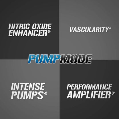 EVL PumpMode Nitric Oxide Supplement - Nitric Oxide Booster Pump Pre Workout Powder with Glycerol and Betaine for Muscle Recovery Growth and Endurance - Stim Free Pre Workout Drink (Unflavored)