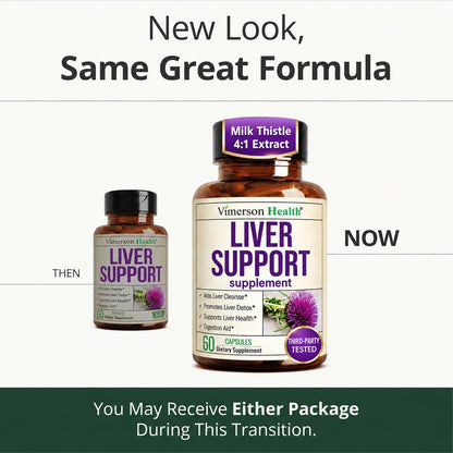 Liver Support – Liver Cleanse Detox & Repair Milk Thistle Supplement – 60ct