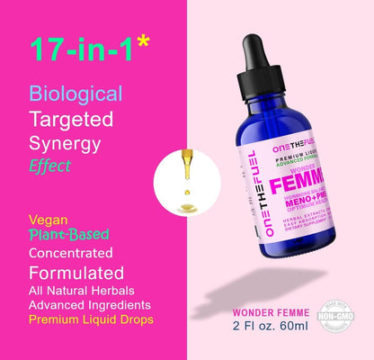 Wonder Femme Hormone Balance Menopause Hot Flashes Relief Support 100% Natural Women