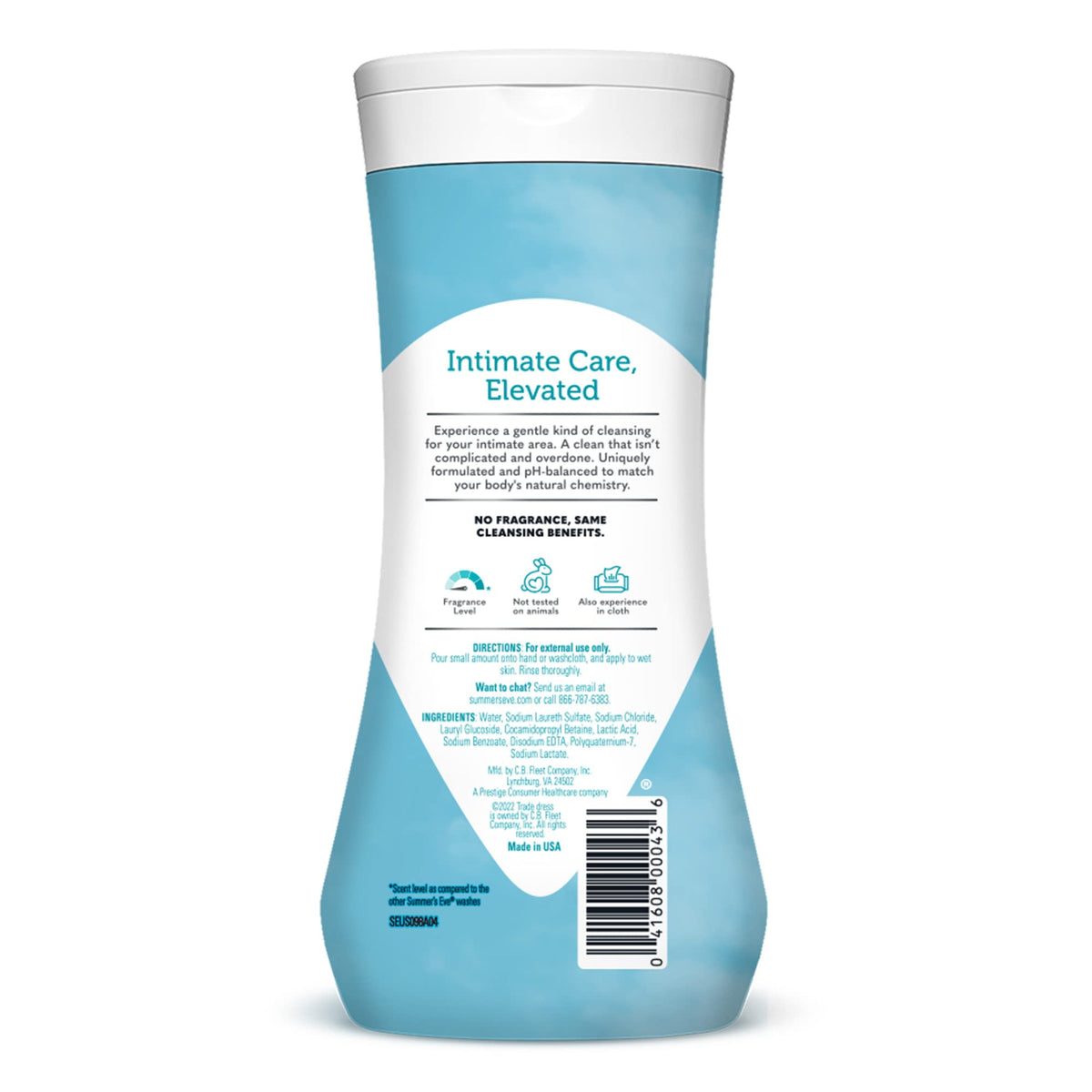 Summer's Eve Fragrance Free Gentle Daily All Over Feminine Body Wash