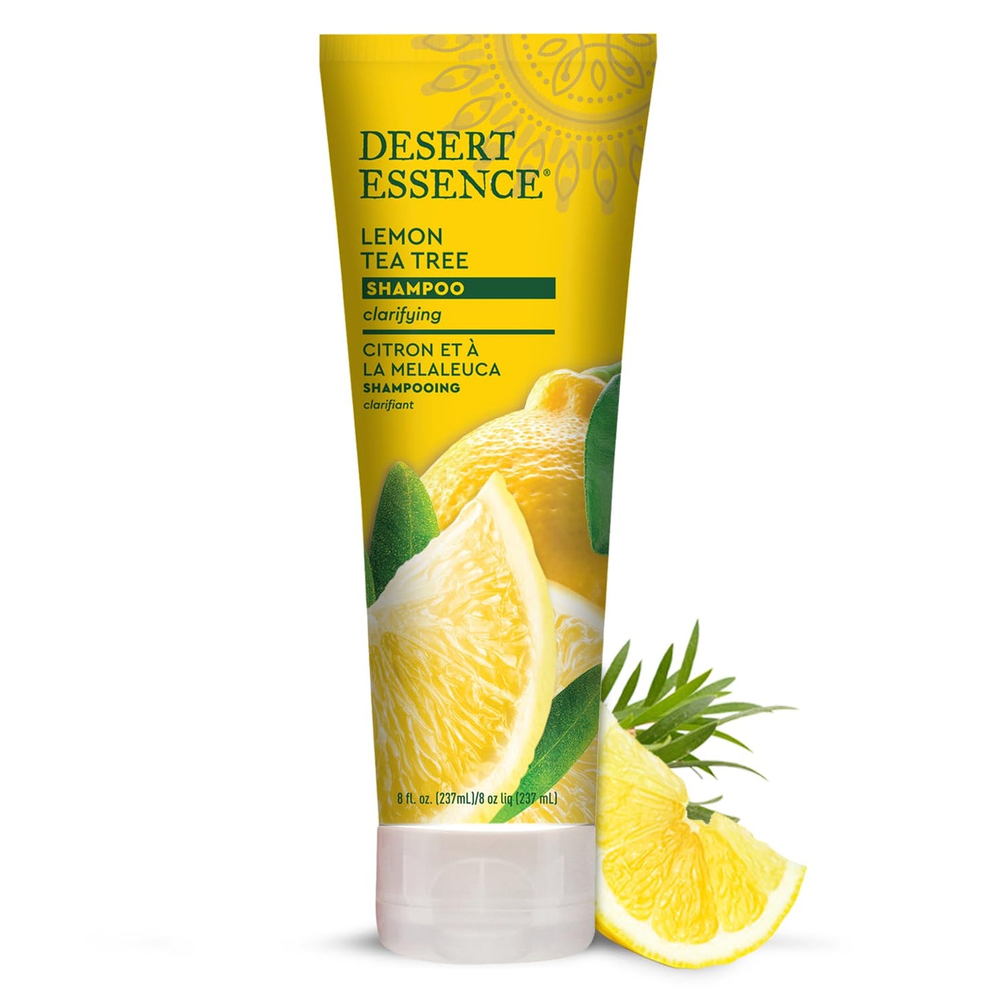 Desert Essence Organics Hair Care Shampoo, Lemon Tea Tree, 8 Ounce