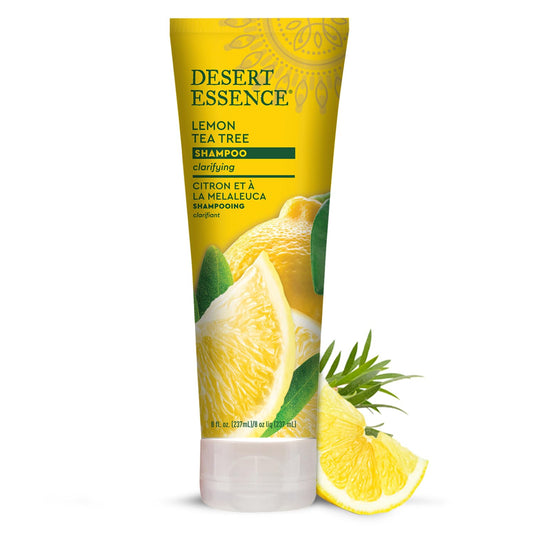 Desert Essence Organics Hair Care Shampoo, Lemon Tea Tree, 8 Ounce