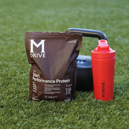 Mdrive Start Performance Protein Powder Chocolate Mousse 30 Servings | 9 in 1 Complete Nutrition Shake Adaptogen Blend Digestion Immune Nitric Oxide Recovery Dietary Supplement