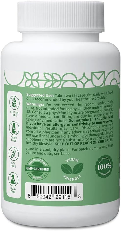 Pattern Wellness Cognitive Complex Supplement – Supports Brain Health & Mental Clarity – with Lion’s Mane, Bacopa & B Vitamins – 60 Vegetarian Capsules